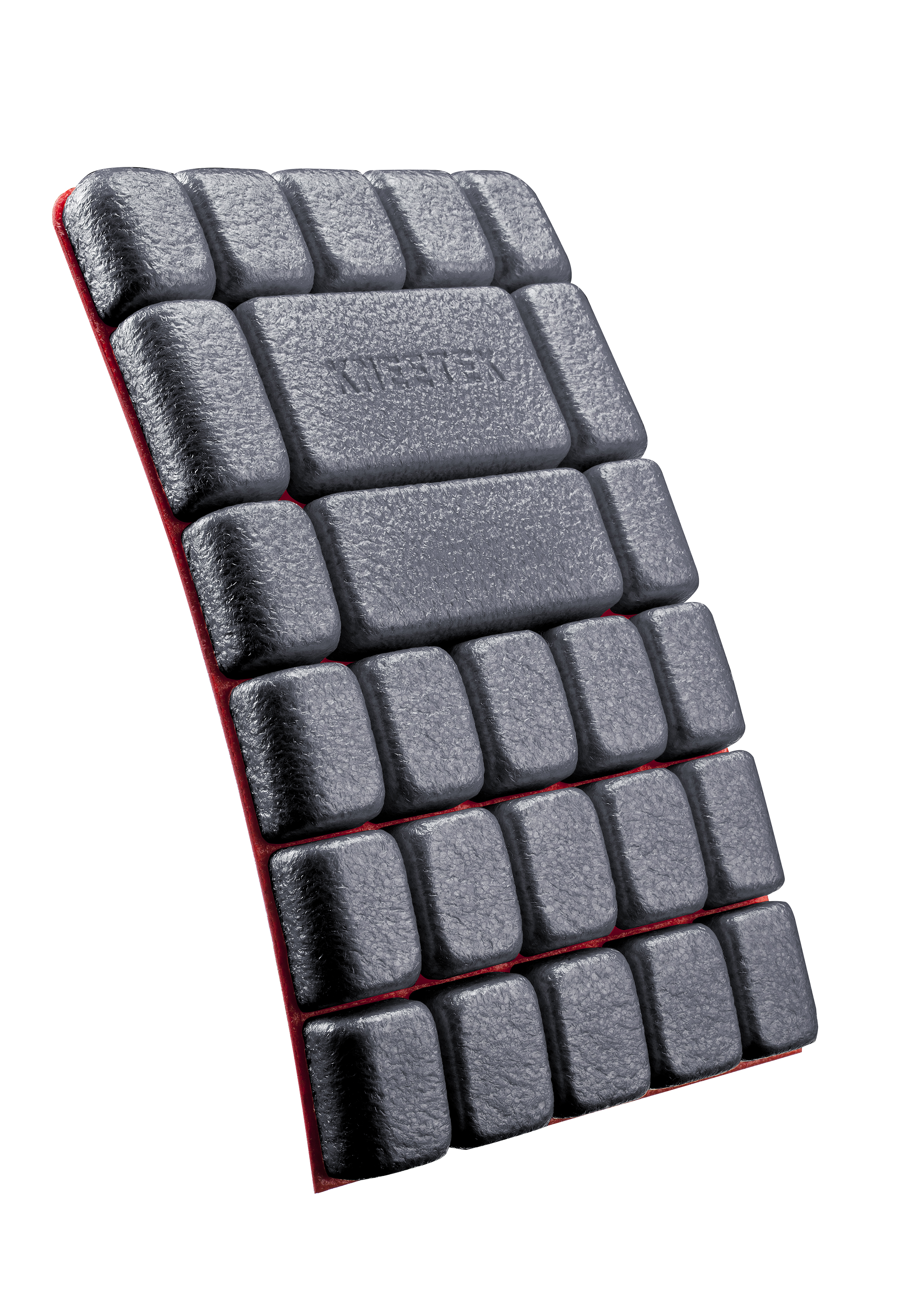 60200BR Knie insteekkussen – MultiPad – Rood / Zwart